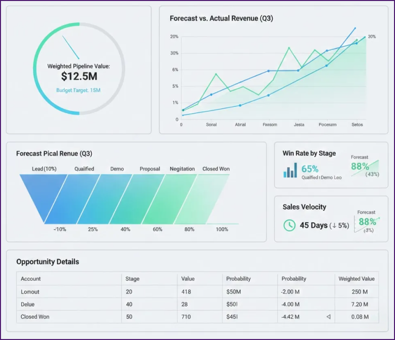 Sales Forecast Dashboard 